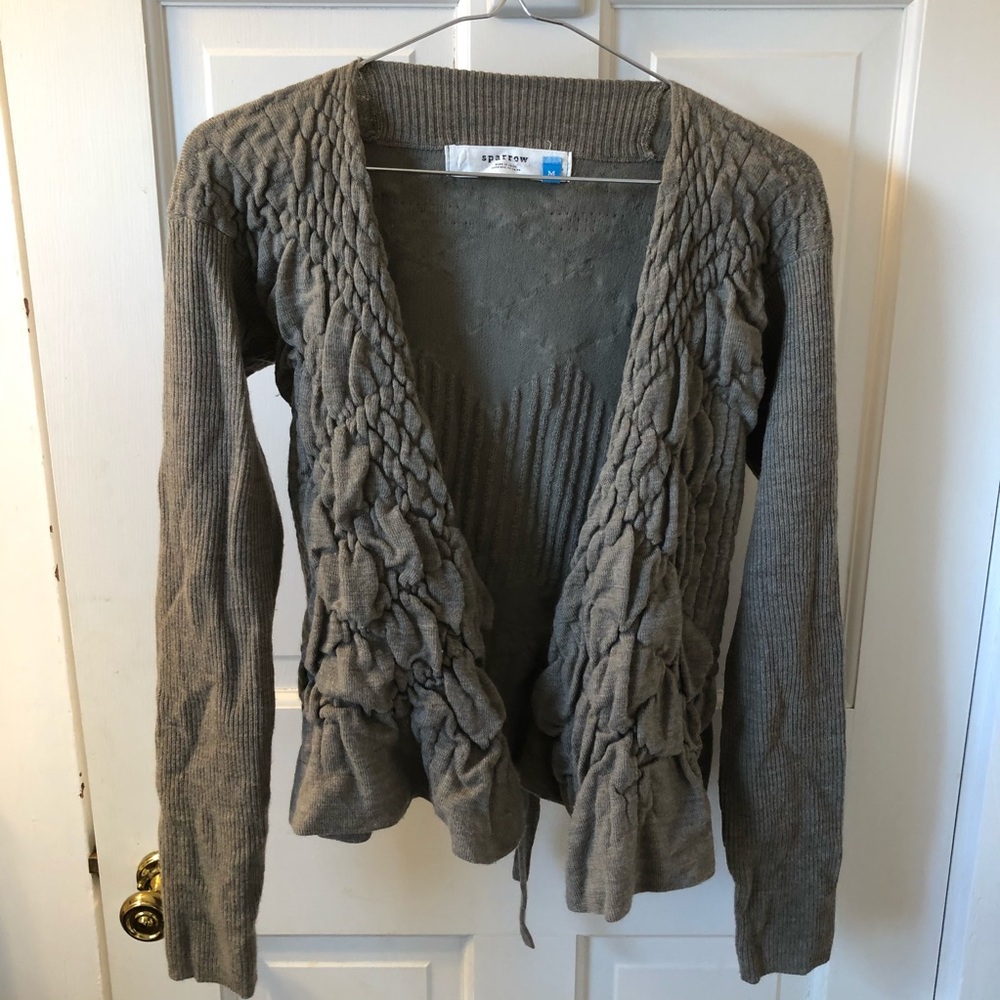SPARROW [Anthro] - Olive Wool Sweater - EUC
